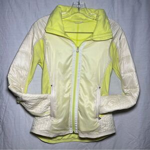 Lululemon Run Bundle Up Jacket without Luxechange Hood Clarity Yellow 6